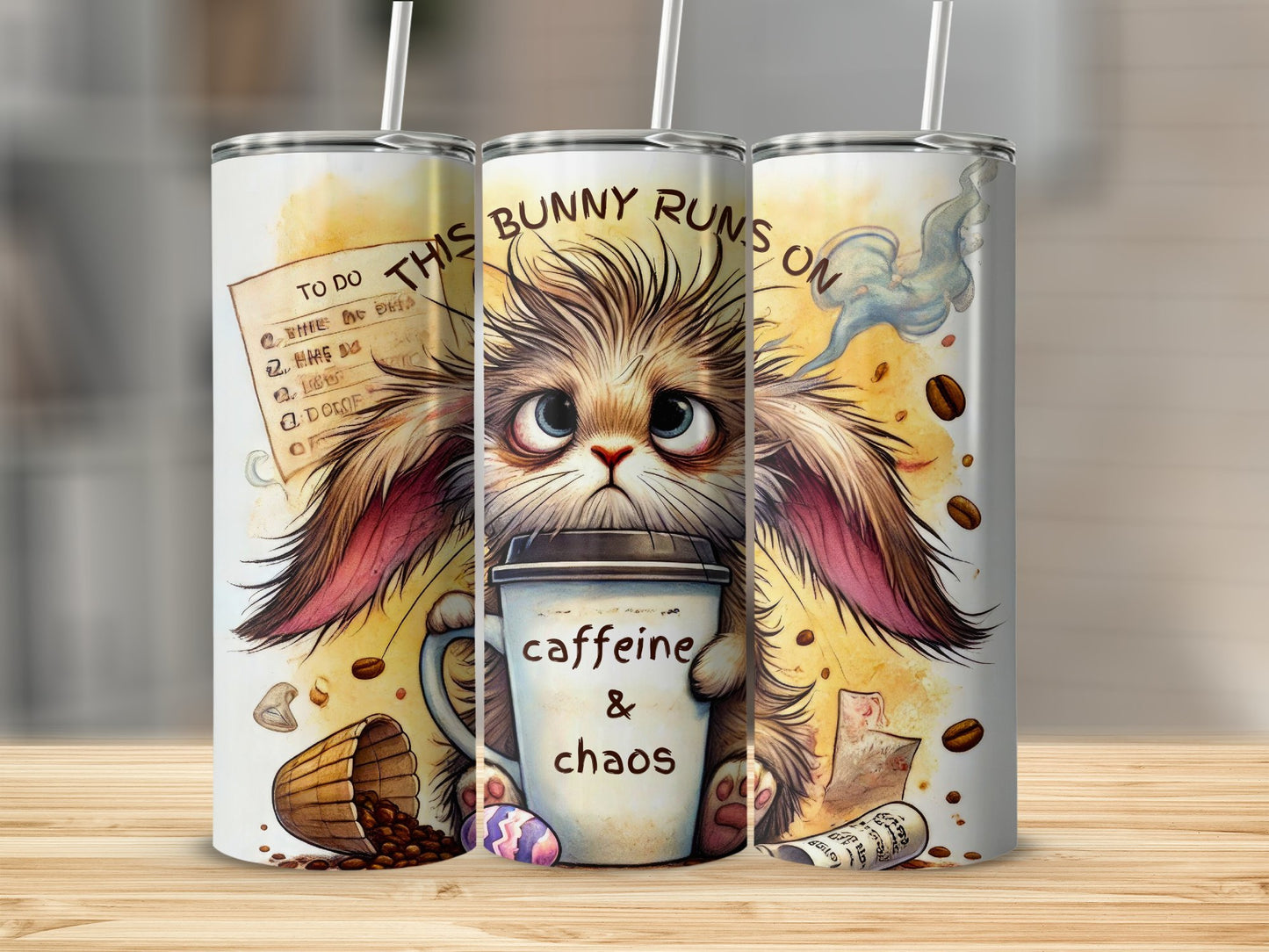 This Bunny Runs on Caffeine and Chaos product type