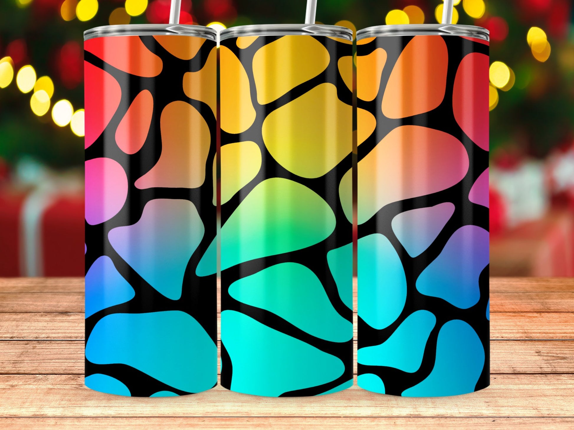 Colorful Abstract Pattern Tumbler Holiday Gift product type