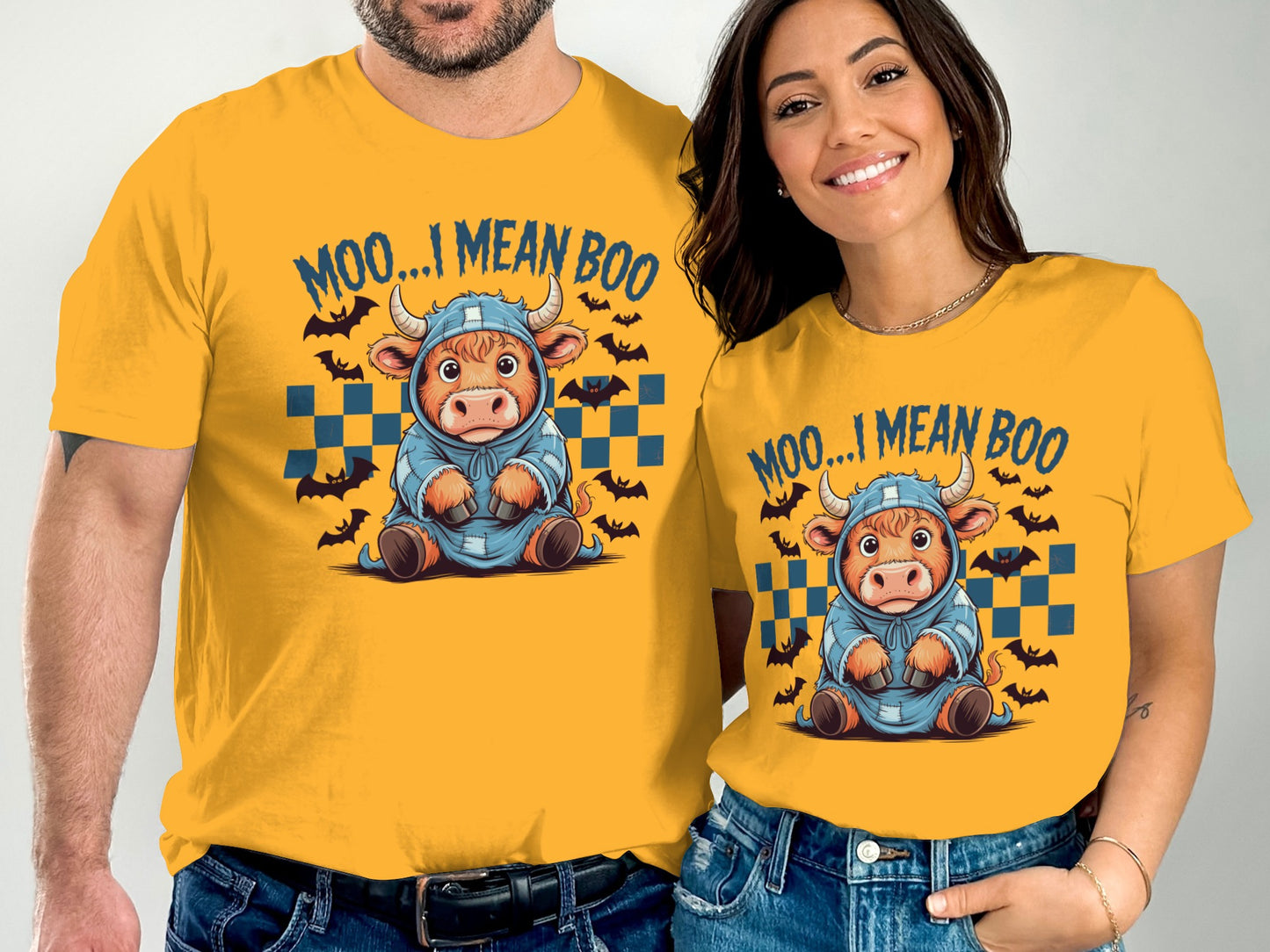 Moo I Mean Boo Halloween Themed T-shirt product