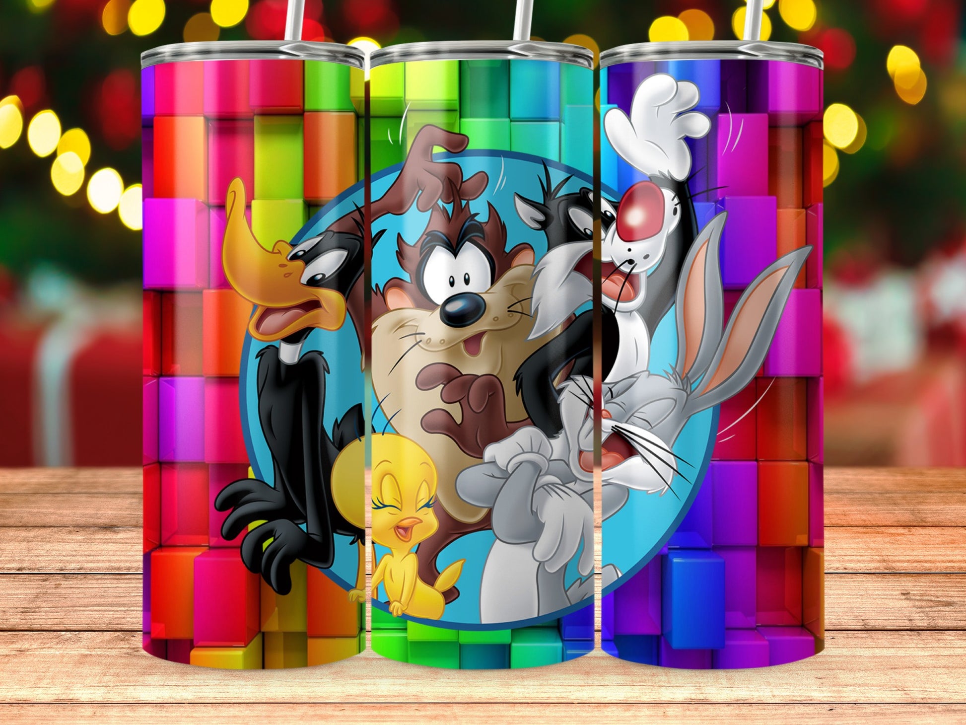 Colorful Looney Tunes Tumbler with Iconic Characters product