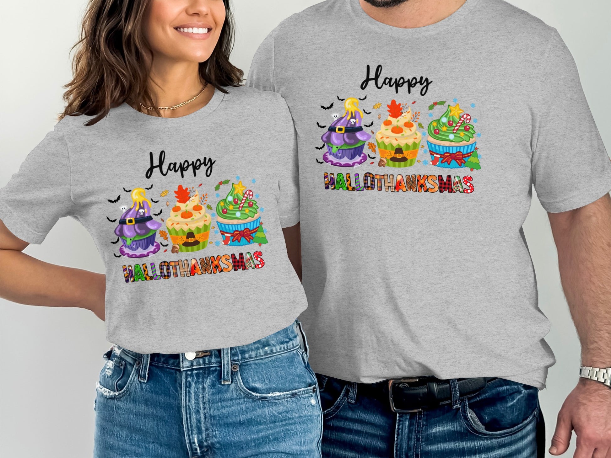 Happy Hallothanksmas Holiday Celebration T-Shirts