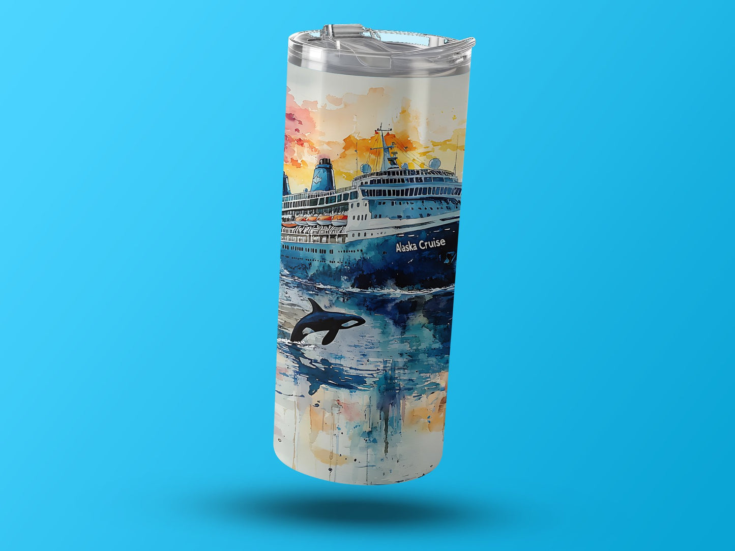 Cruise Ship Adventure Illustration Tumbler product