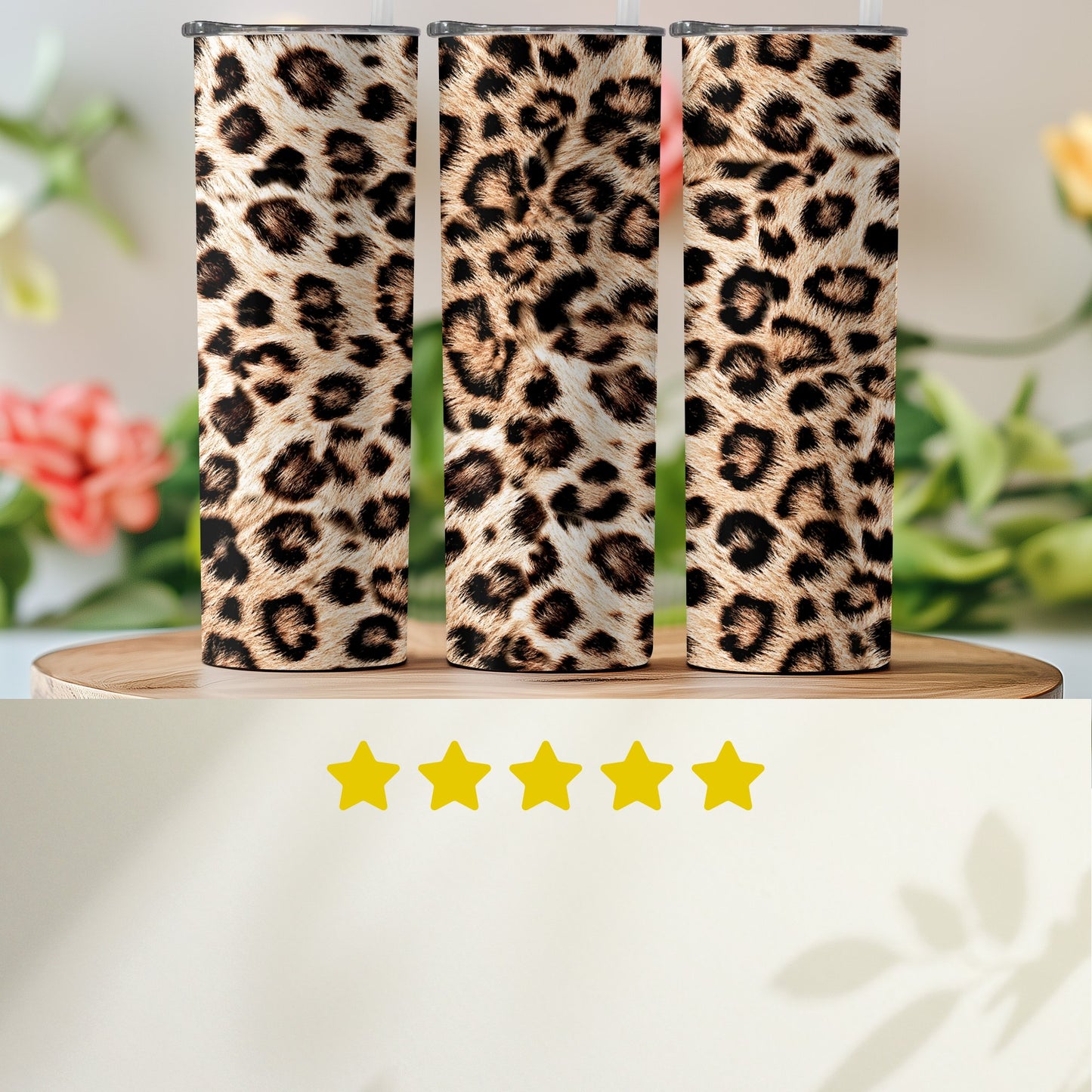 Leopard Print Tall Tumbler Triple Pack product type
