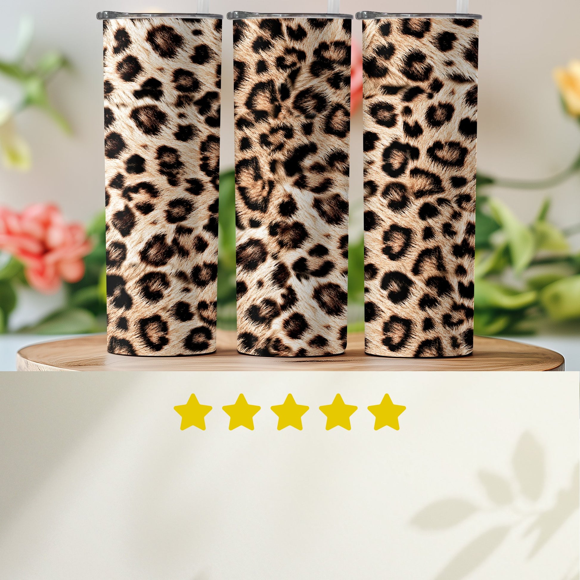 Leopard Print Tall Tumbler Triple Pack product type