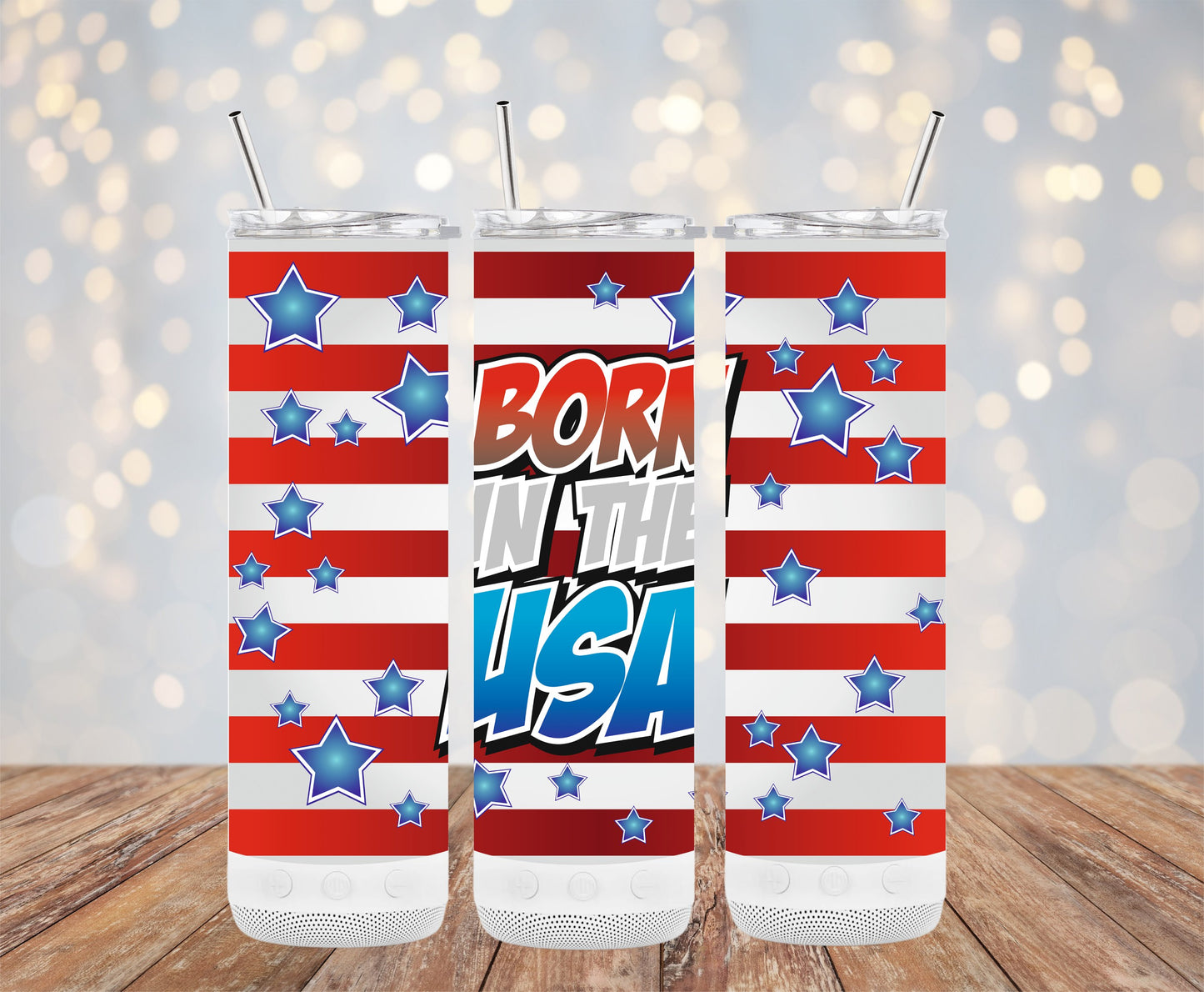 Patriotic Born in the USA Star-Spangled (4th July Tumblers) 8371288