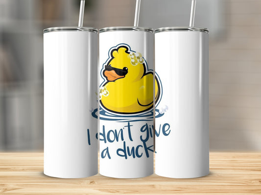 I Don't Give A Duck Cute Rubber Duck Tumbler product