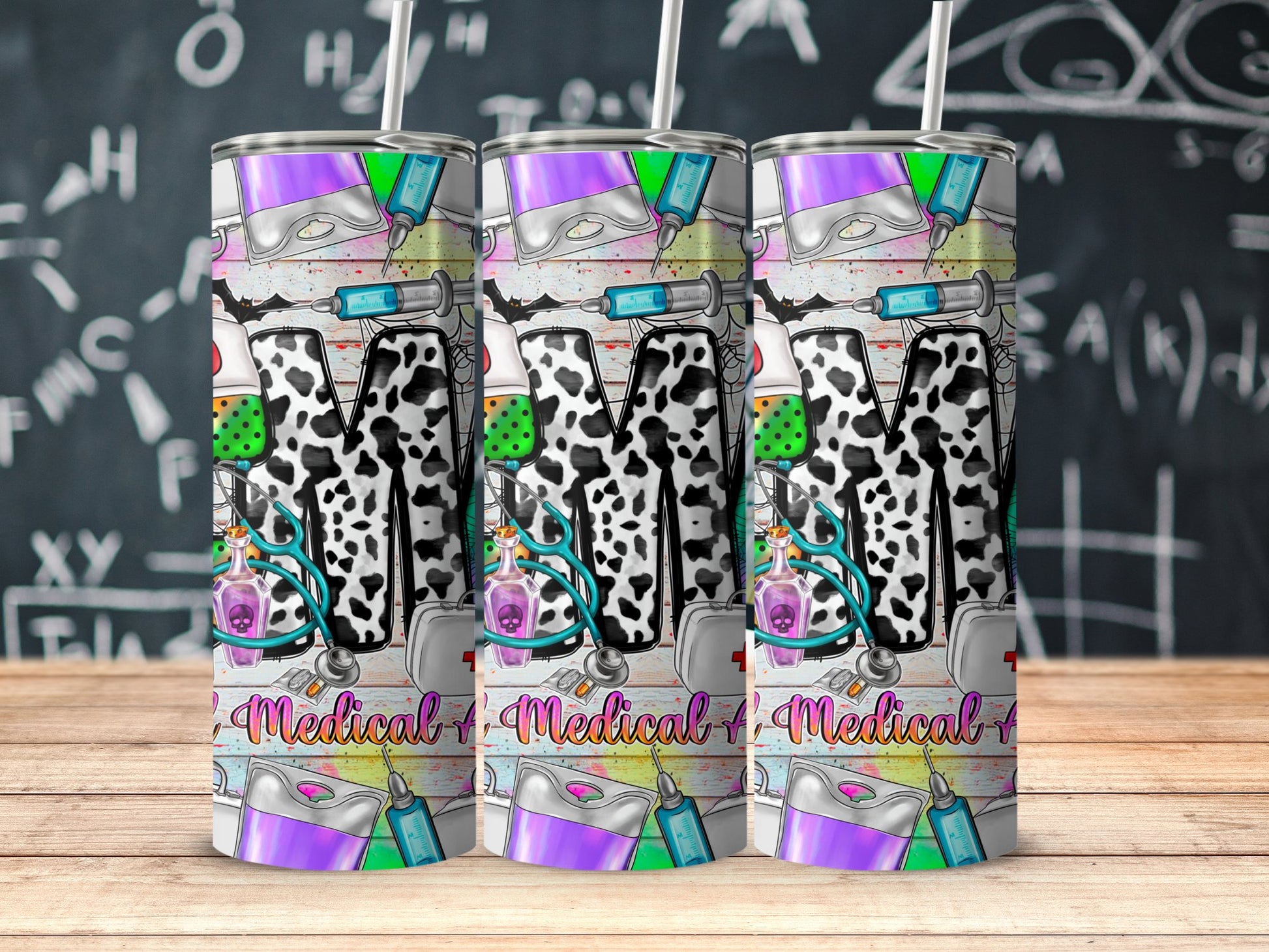 Colorful Medical Science Theme Tumbler Product
