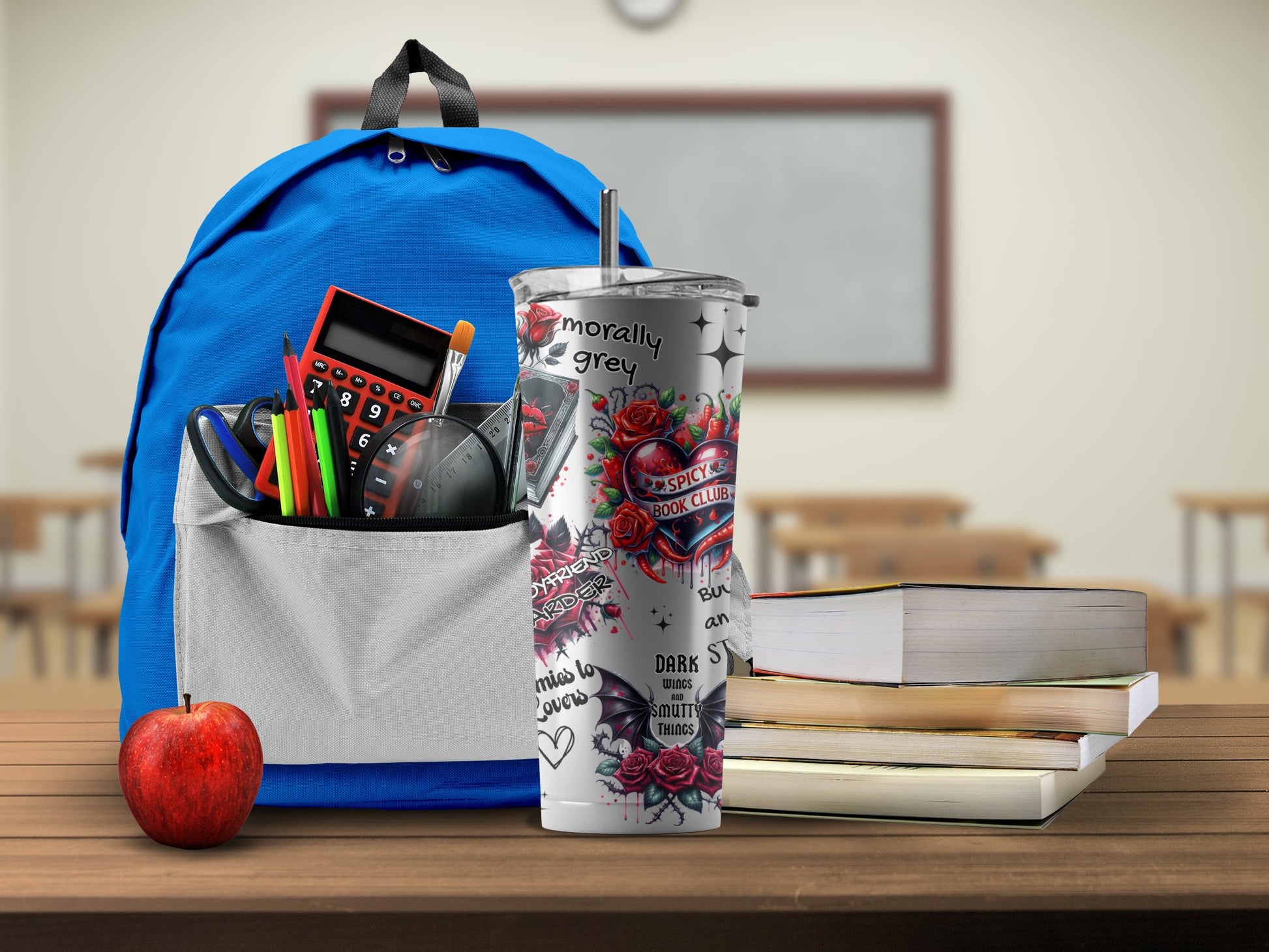 Morally Grey Dark Book Club Insulated Tumbler product