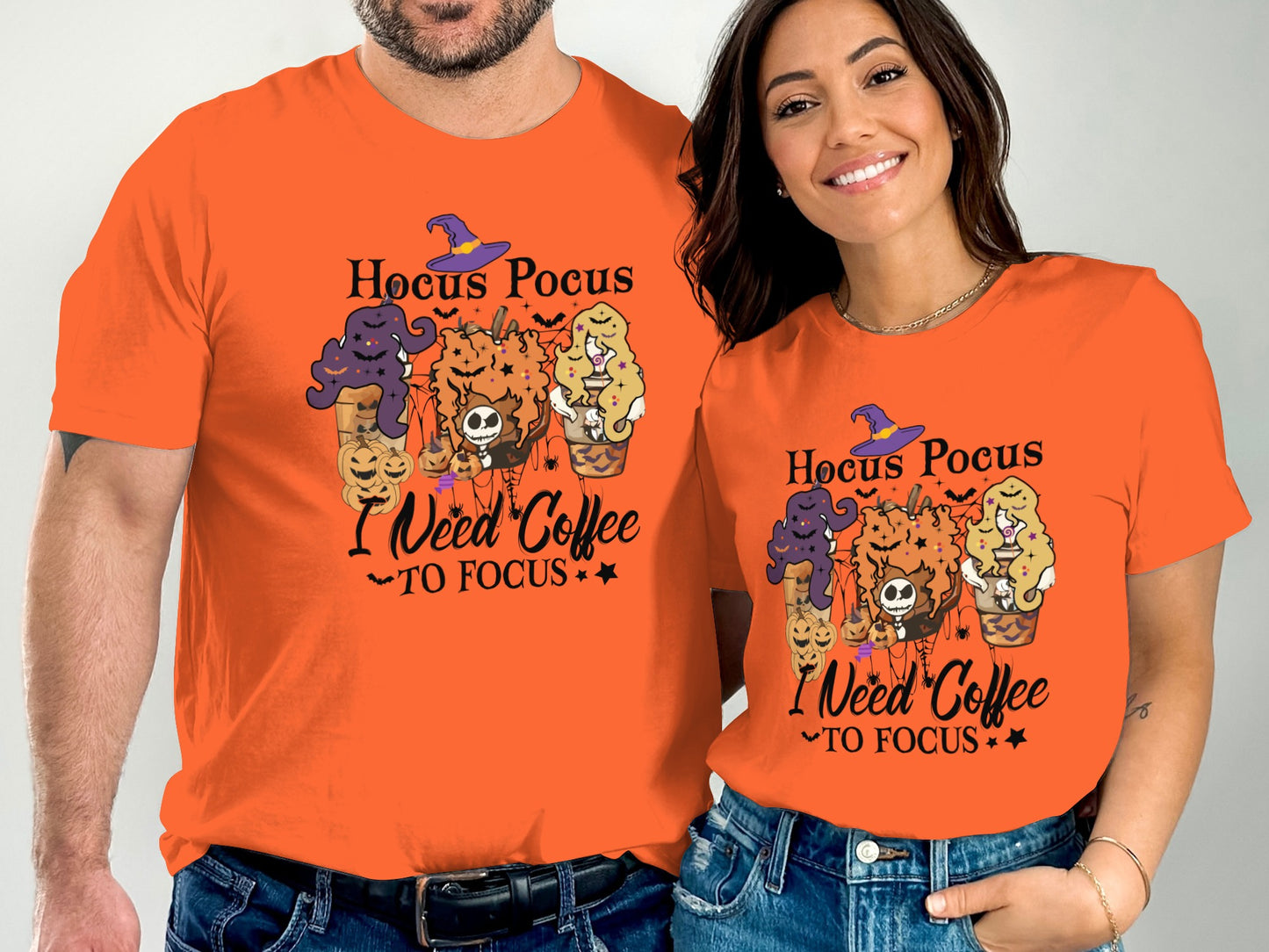 Hocus Pocus I Need Coffee To Focus Graphic T-shirt product