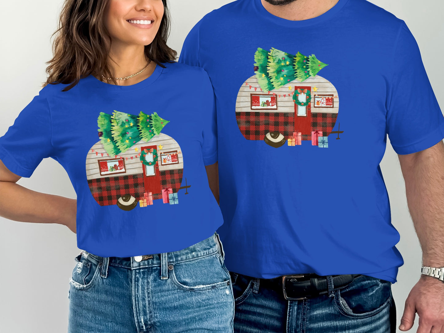 Matching Christmas Tree Camping Trailer Shirt
