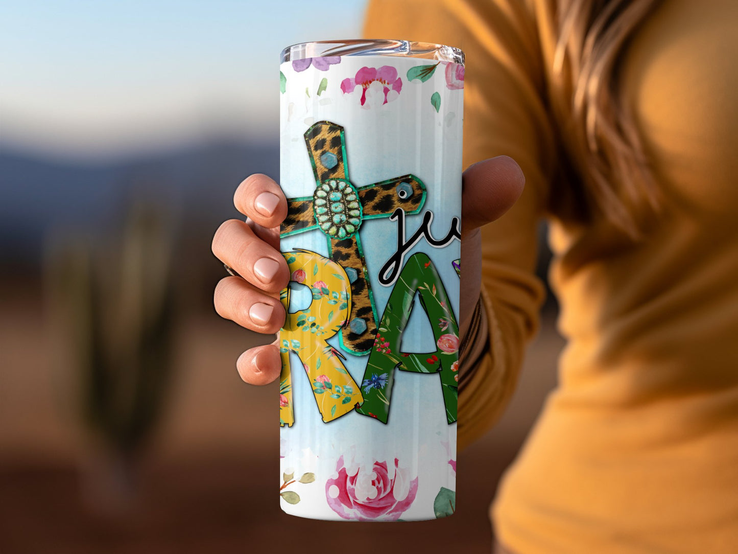 Colorful Floral Design Insulated Tumbler product