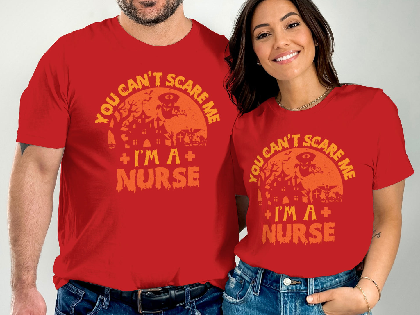 You Can't Scare Me I'm A Nurse Halloween T-Shirt product