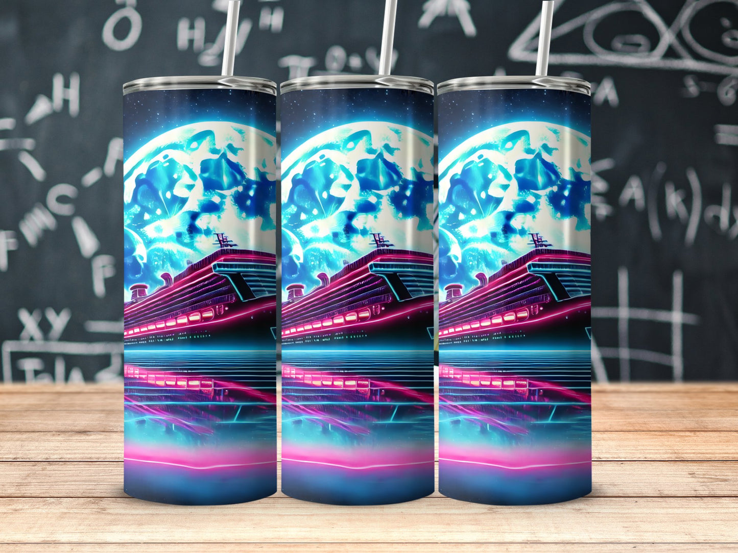 Cosmic Cruise Moonlight Tumbler with Straw product