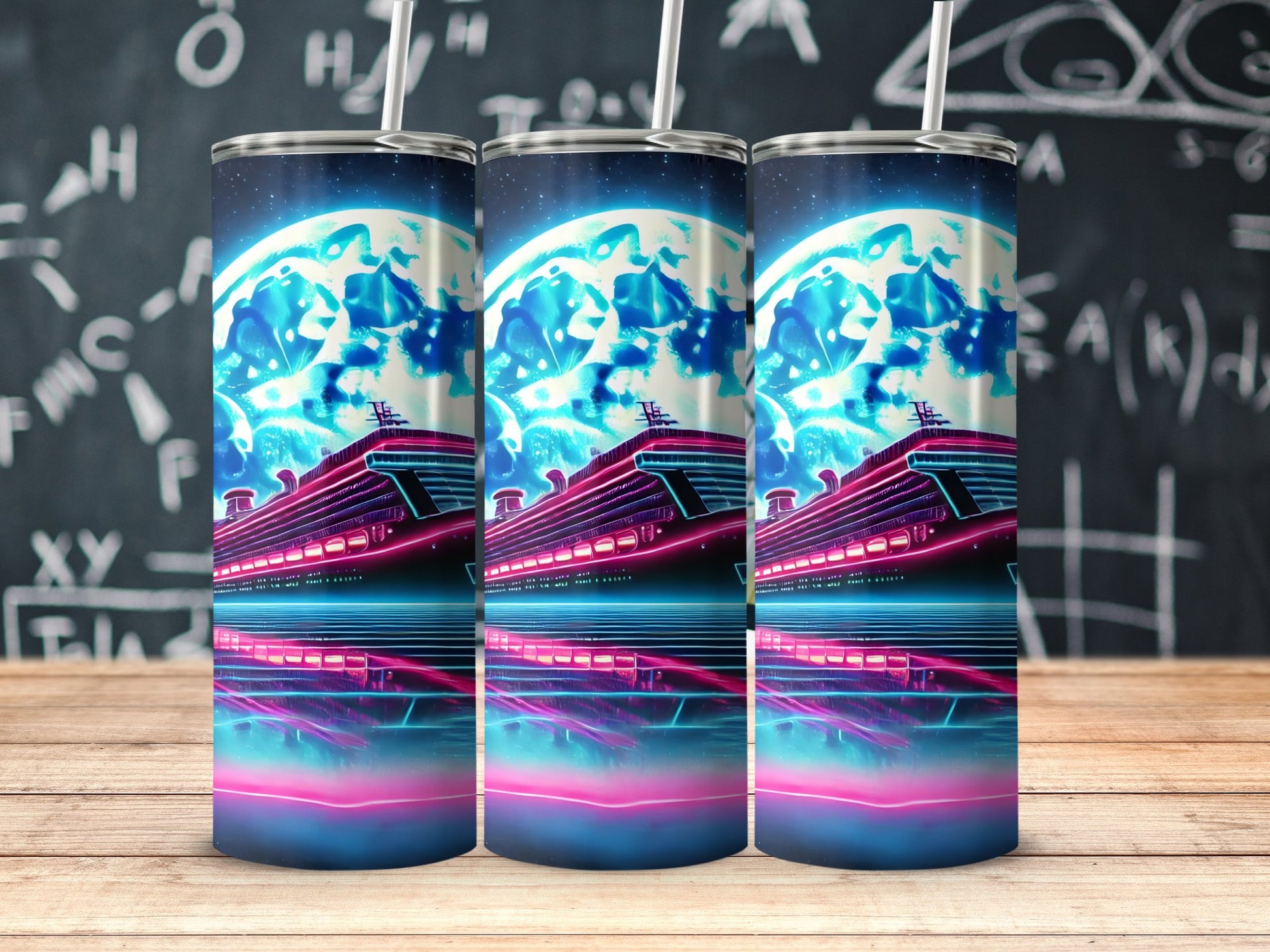 Cosmic Cruise Moonlight Tumbler with Straw product