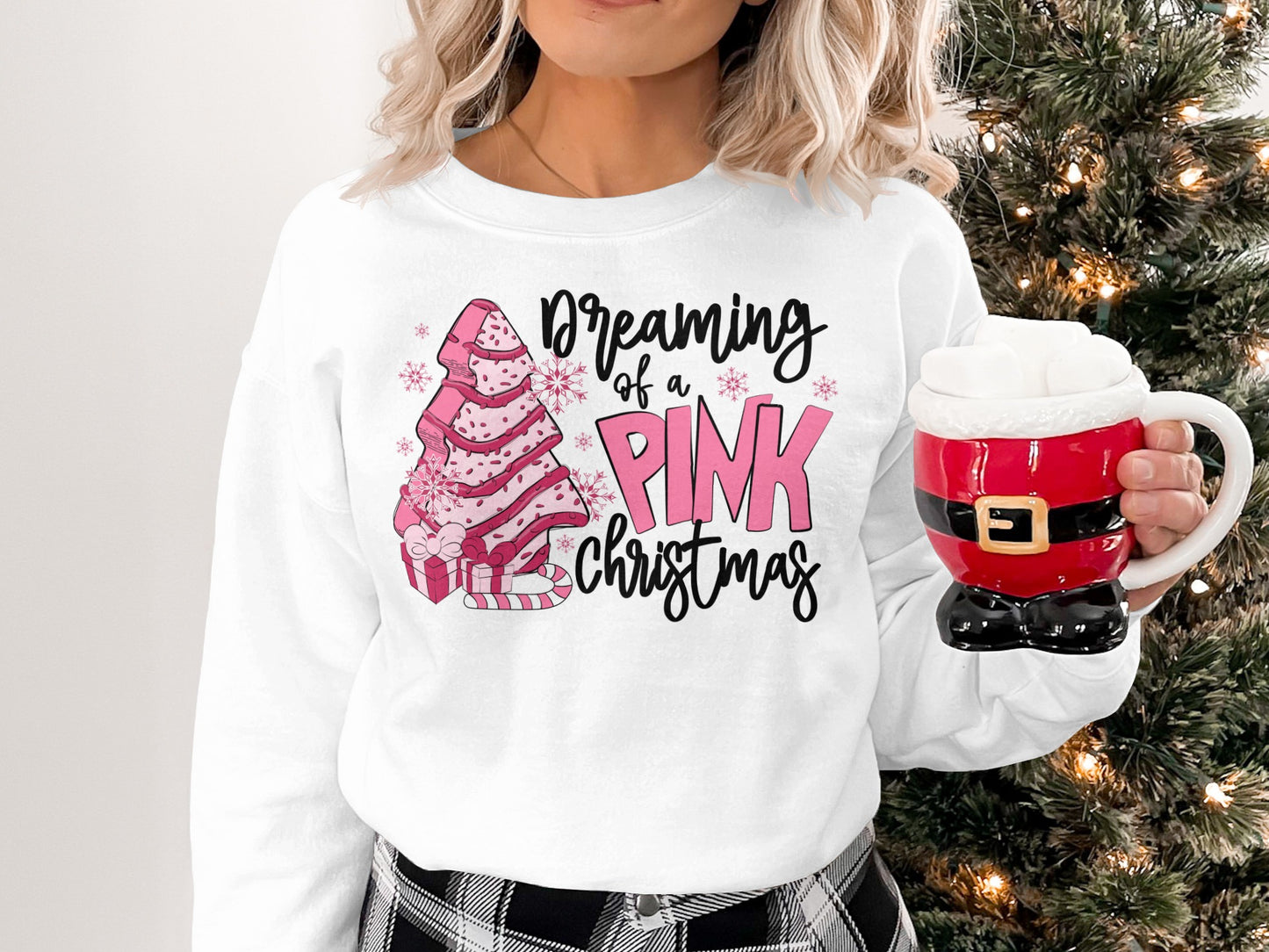 Dreaming of a Pink Christmas shirt