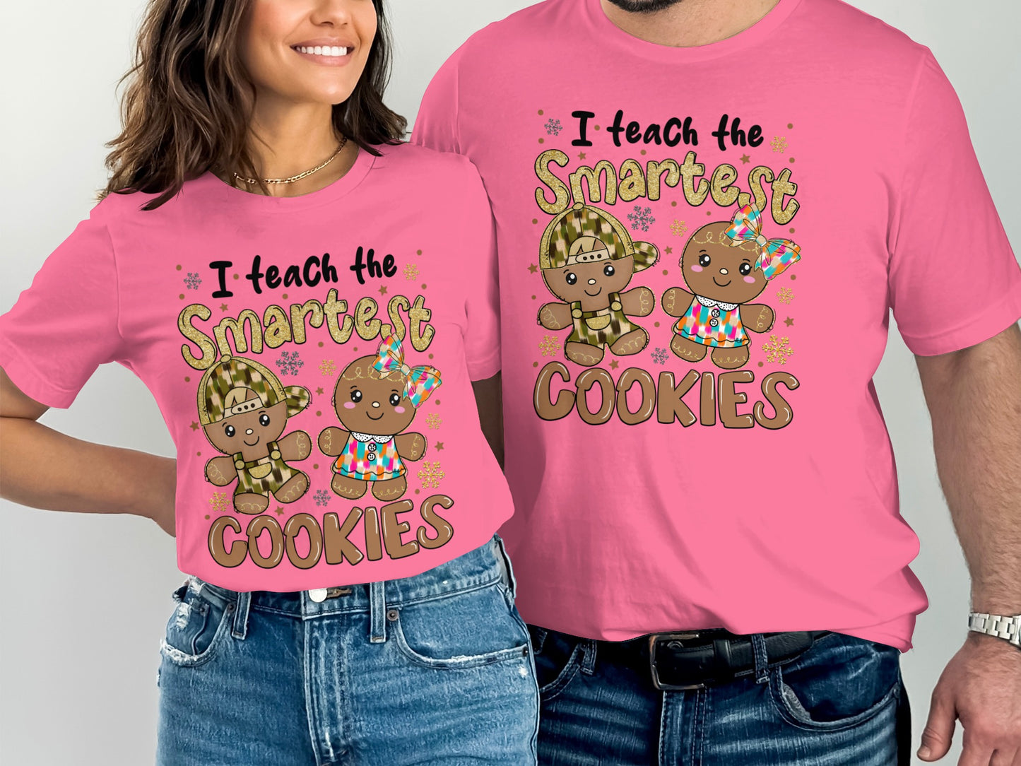 I Teach The Smartest Cookies Pink Graphic Tee