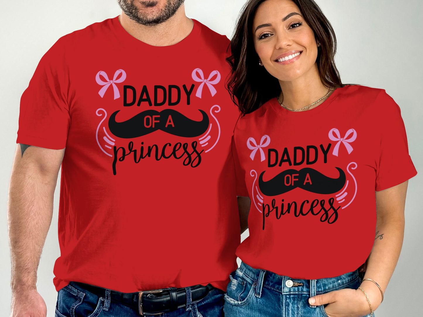 Daddy of a Princess Graphic Cute Matching T-shirts product
