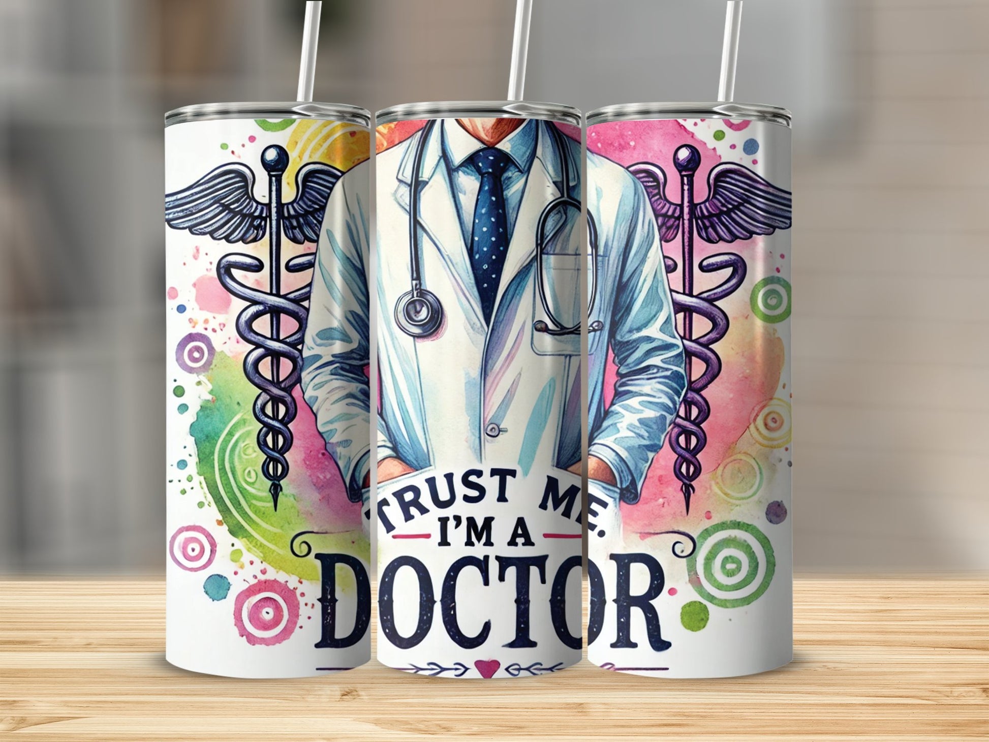 Trust Me I'm a Doctor Colorful Travel Mug product