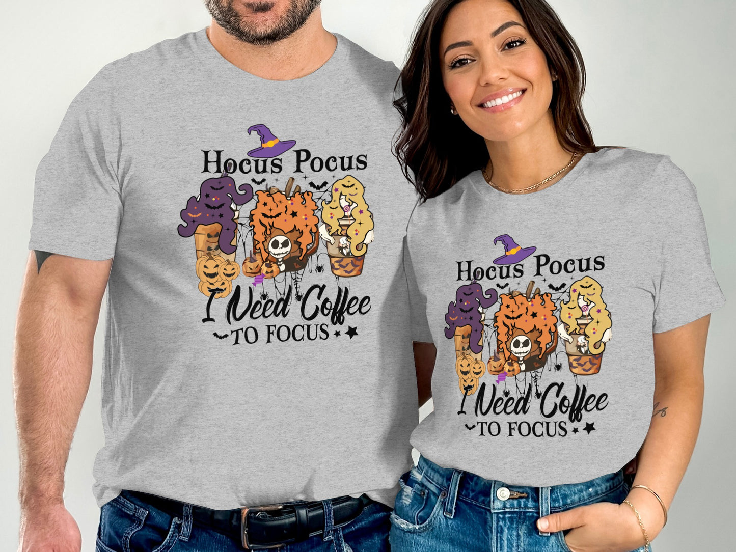 Hocus Pocus I Need Coffee To Focus Graphic Shirt product