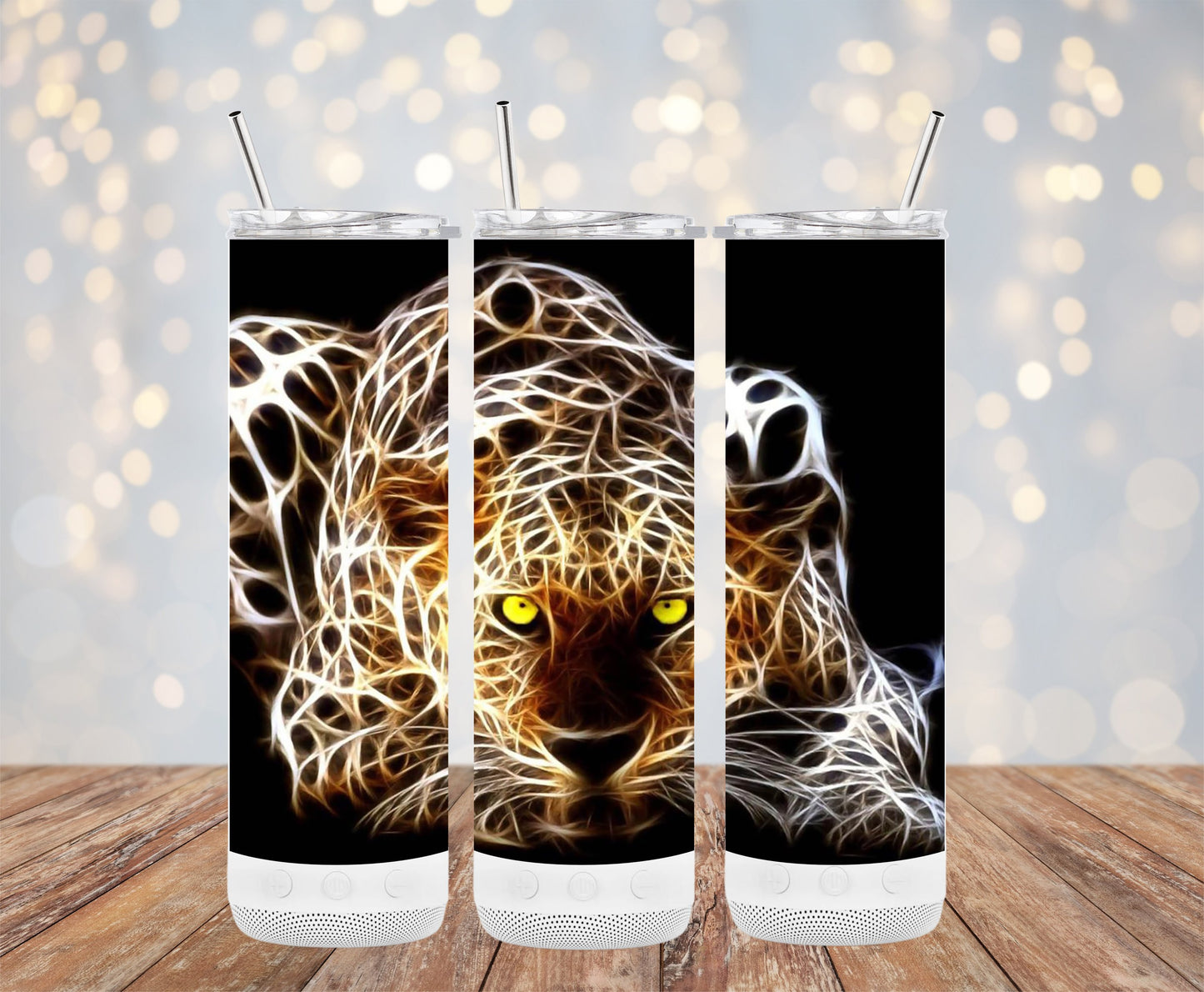 Luminous Leopard Art Design Insulated Tumbler product type