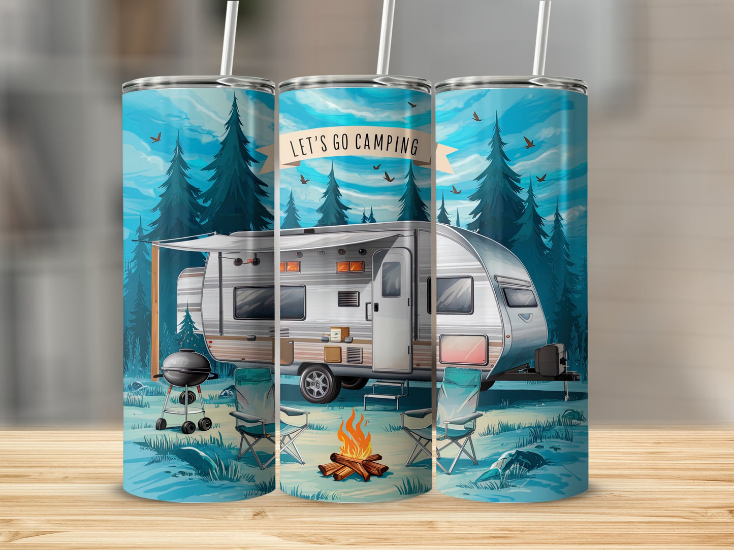 Let's Go Camping Scenic Outdoor Adventure product type