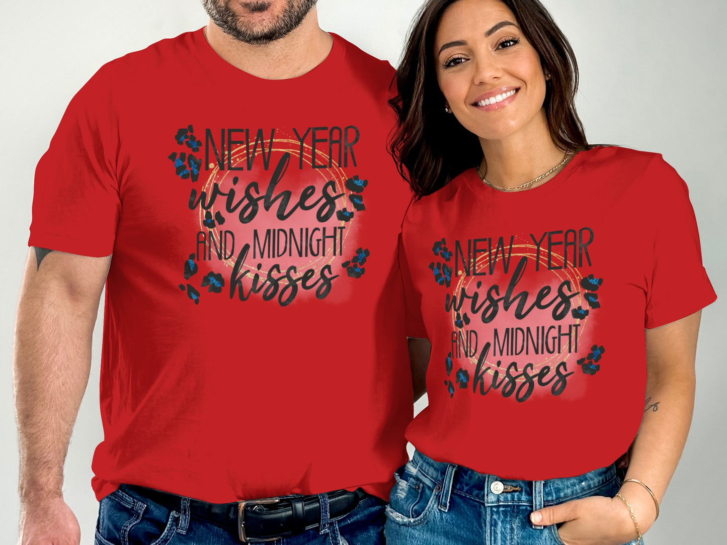 New Year Wishes And Midnight Kisses T-shirt