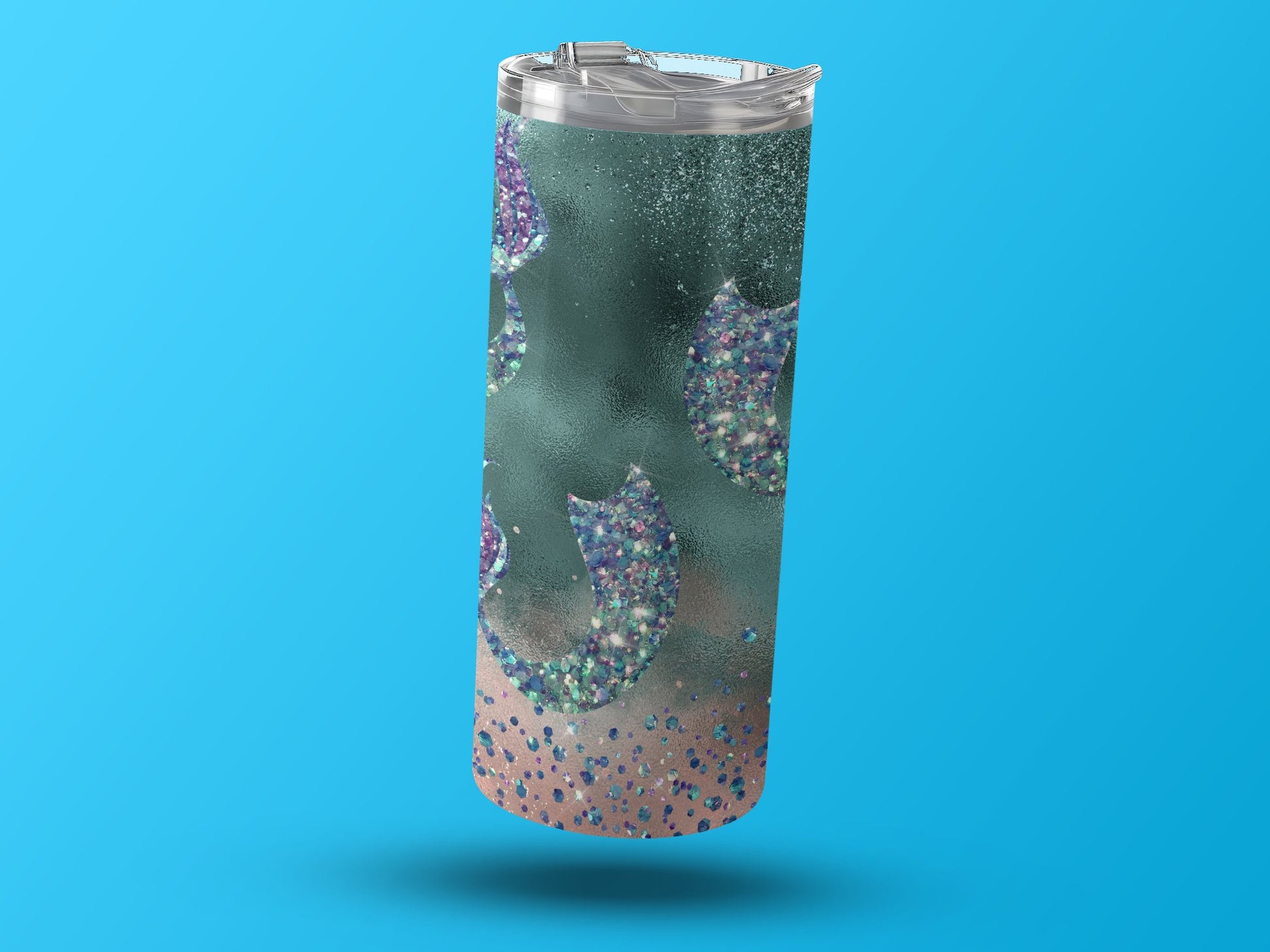Glittery Mermaid Tail Design Insulated Drinkware product type