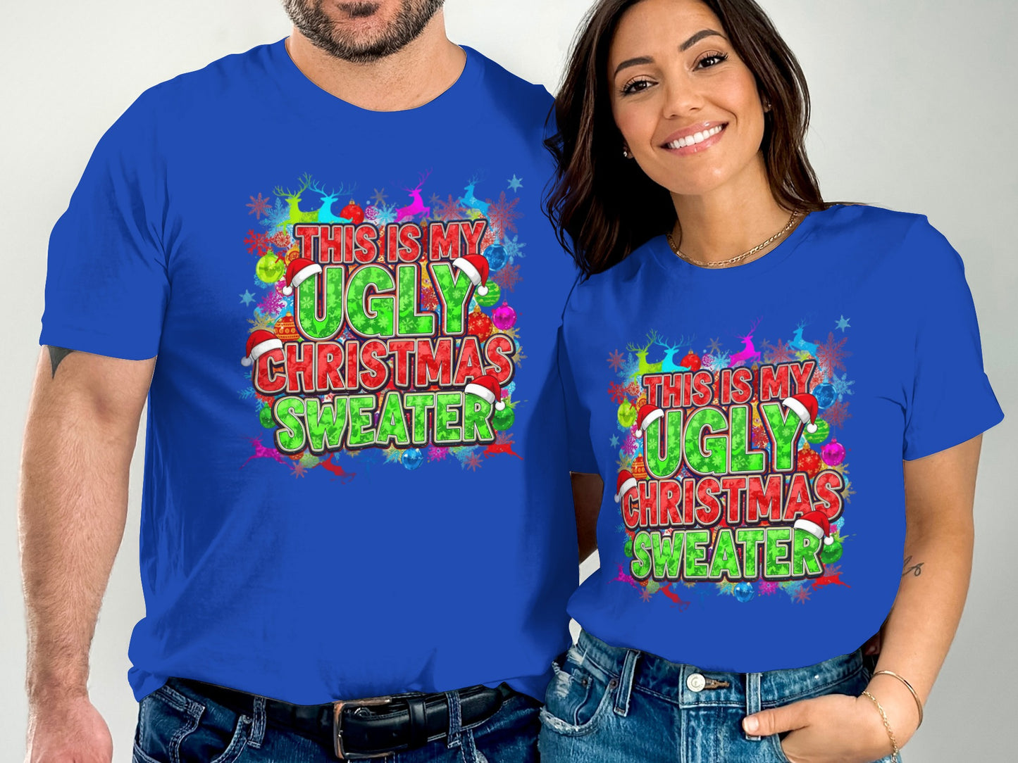Festive Ugly Christmas Sweater Shirt for Holiday Fun