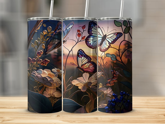 Beautifully Designed Butterfly Themed Tumbler product