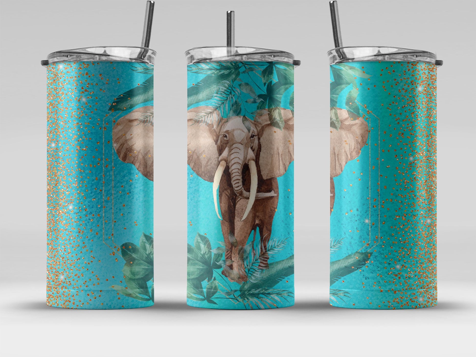 Elephant Print Insulated Tumbler Drinkware product type