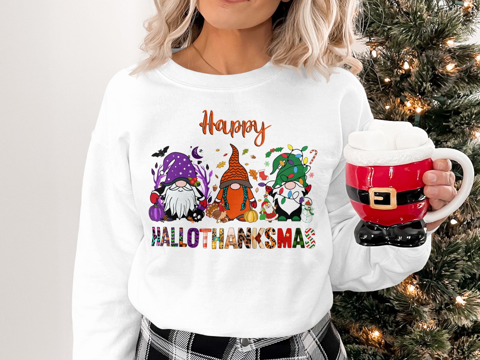 Happy Hallothanksmas Gnome Sweatshirt