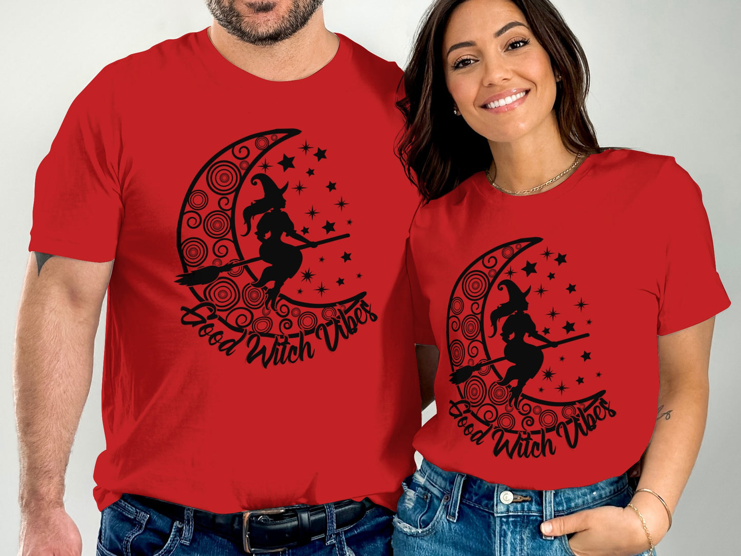 Good Witch Vibes Red Graphic Tee Shirt product type