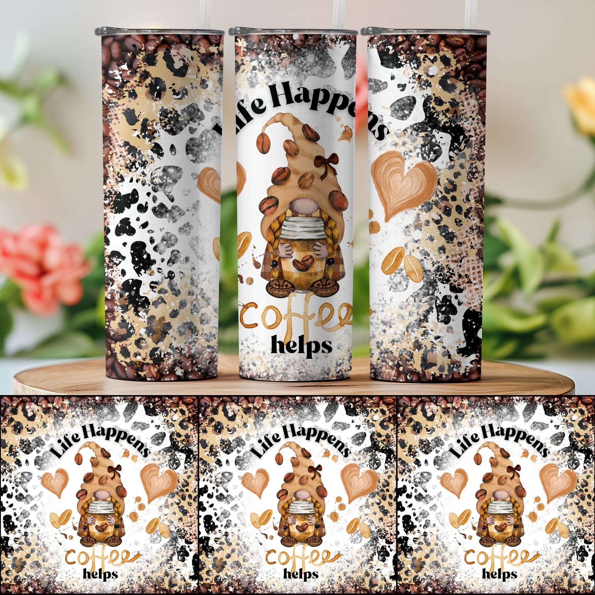 Life Happens Coffee Helps Design Tumblers product type
