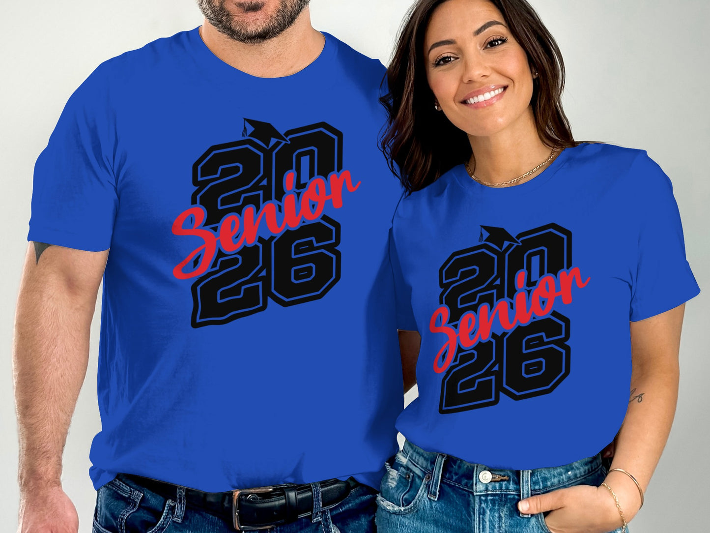 Senior 2026 Graphic Blue T-shirt Casual product type