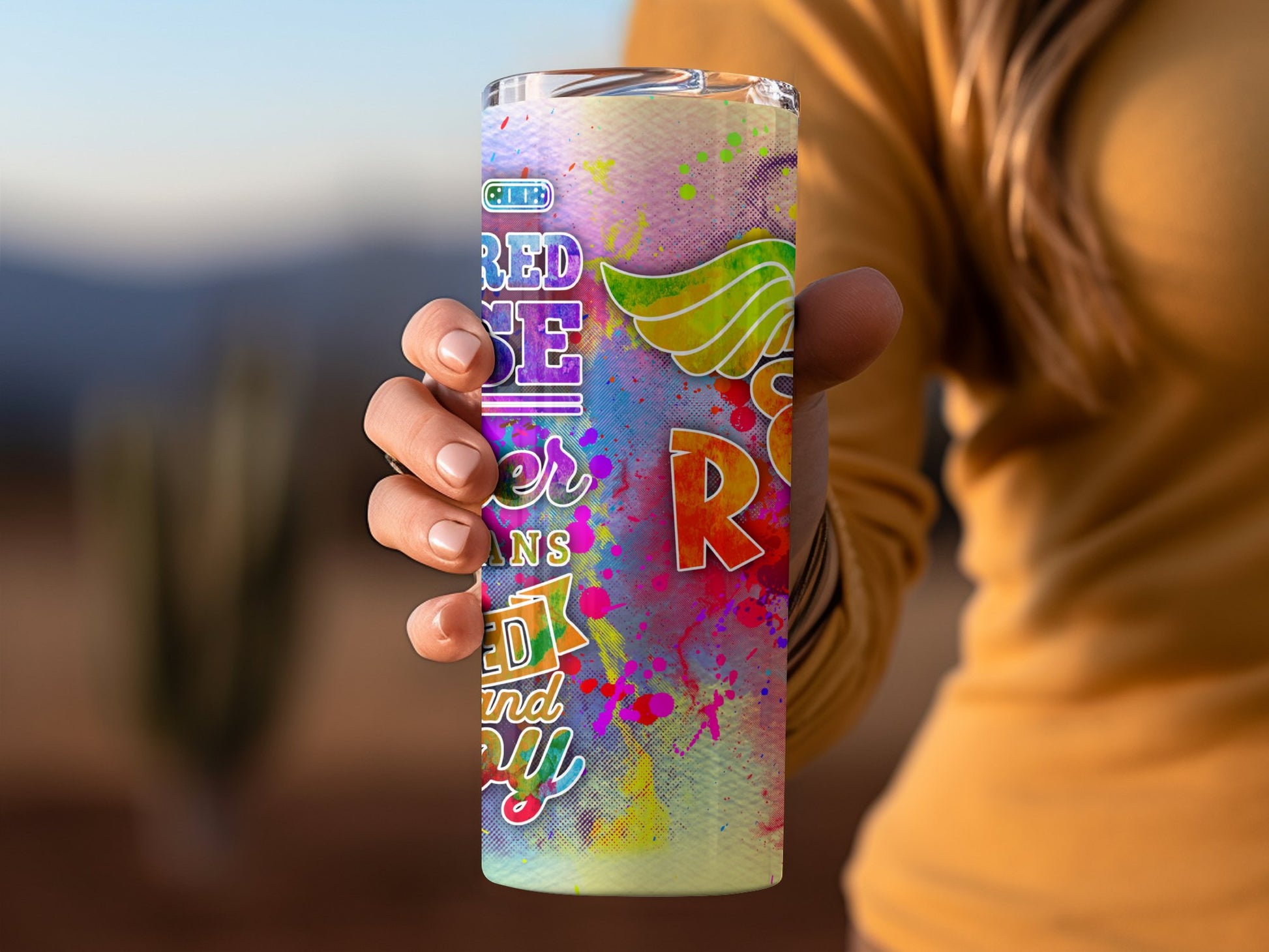 Colorful Printed Design Insulated Tumbler product