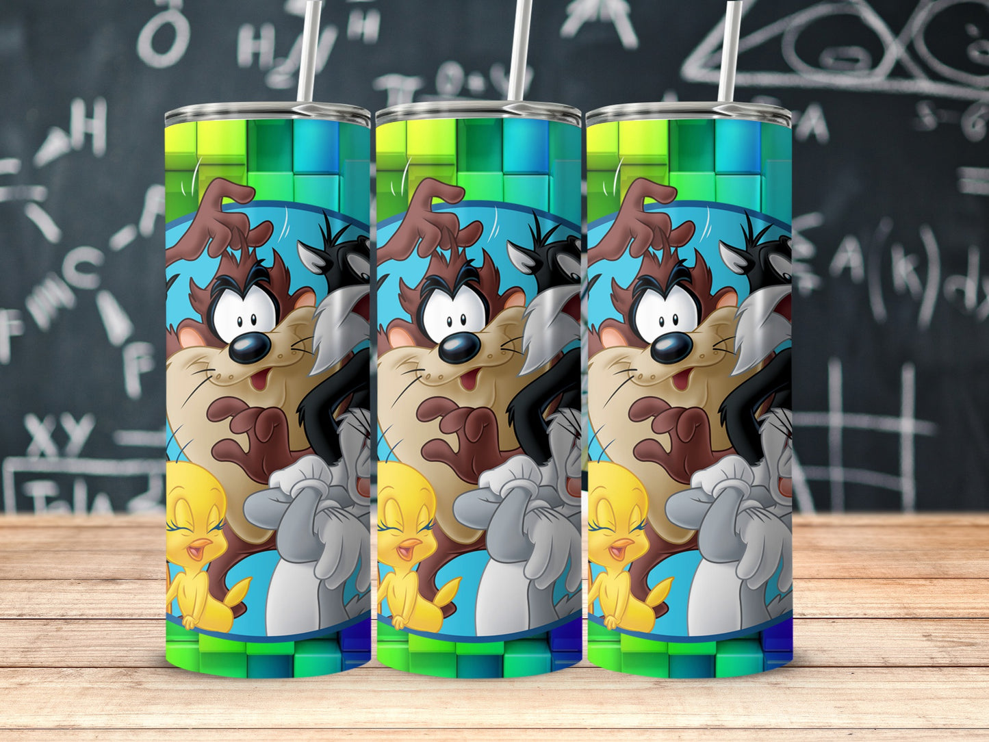 Colorful Cartoon Characters Design Tumbler product