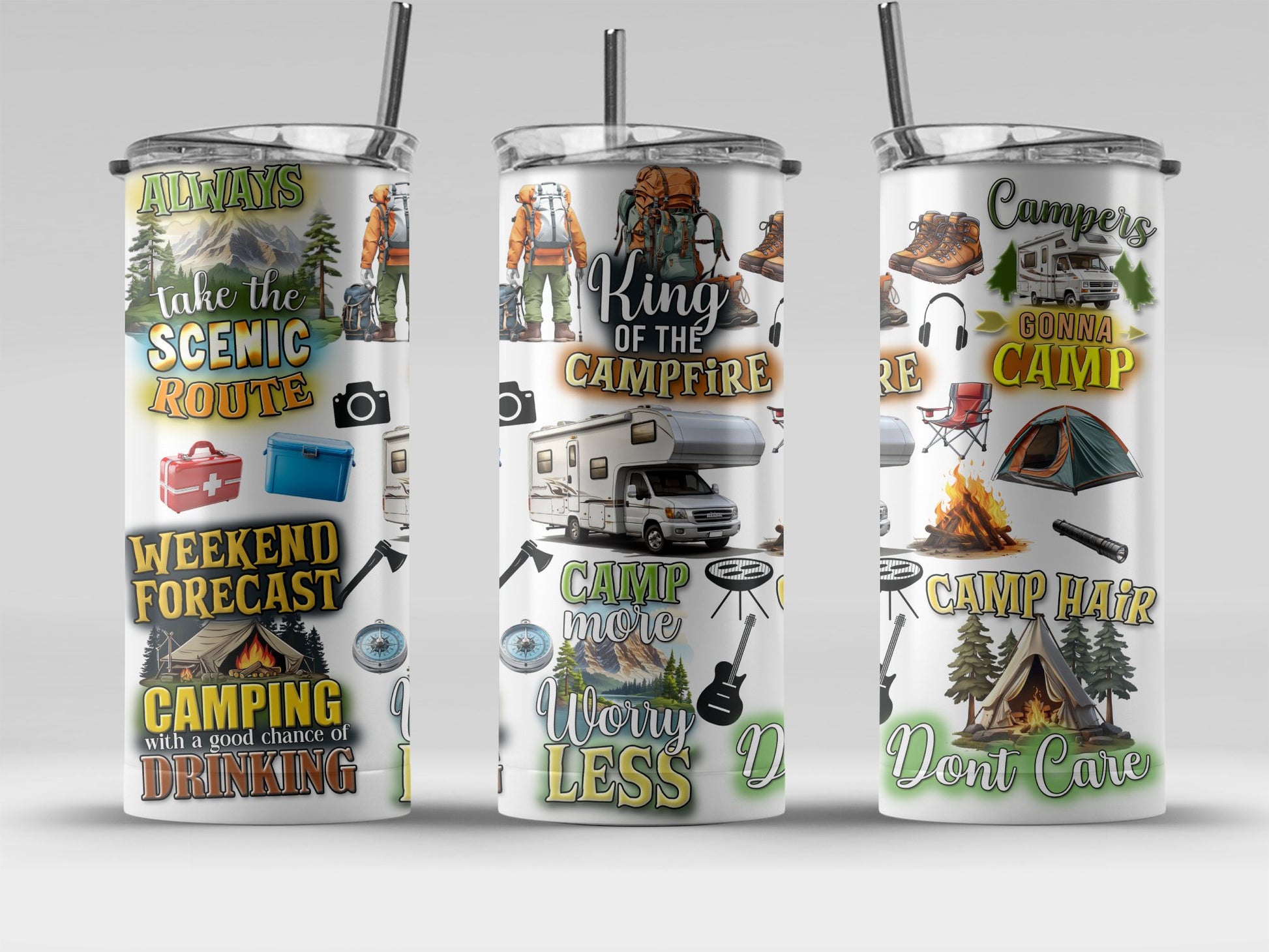 Camper Themed Stainless Steel Insulated Tumbler product