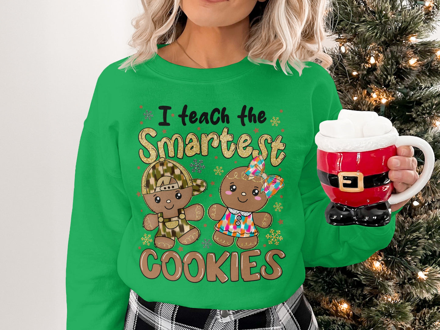 I Teach the Smartest Cookies Long Sleeve Sweatshirt