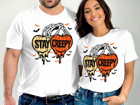 Stay Creepy Skeleton Heart Halloween T-shirt product
