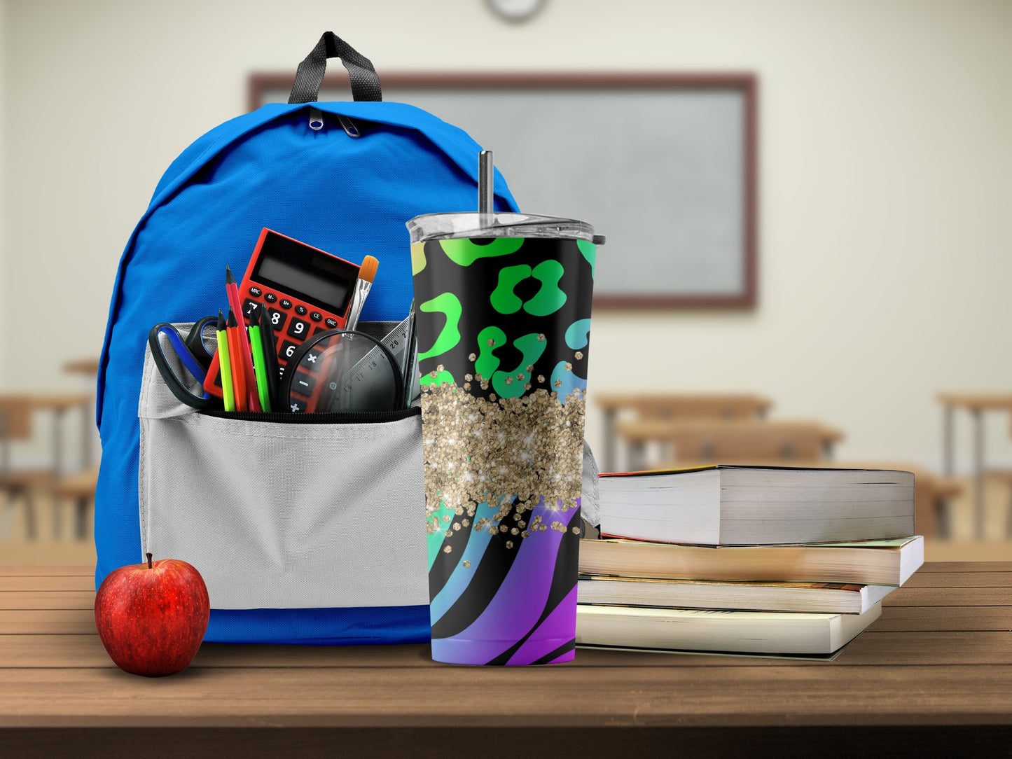 Colorful Glitter Tumbler for School and Office Use product