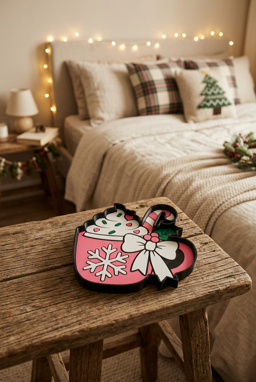 Hot Cocoa Mug Trinket Tray – 3D Printed Christmas Decor