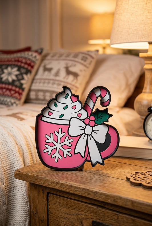 Hot Cocoa Mug Trinket Tray – 3D Printed Christmas Decor