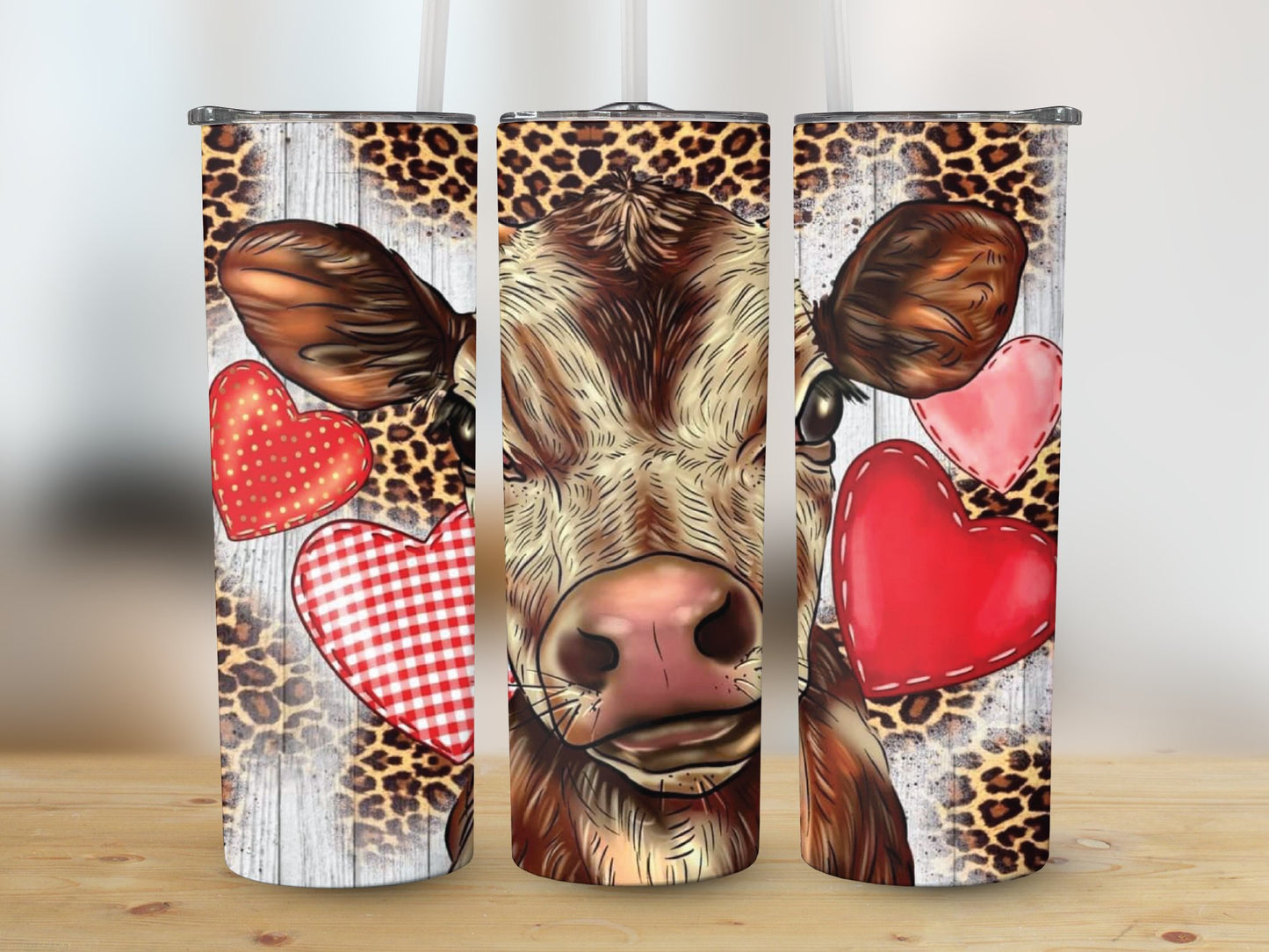 Cow Heart Love (Valentine Tumbler)