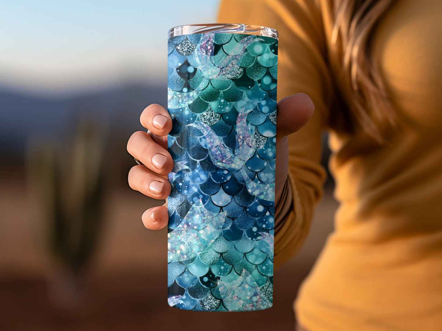 Mermaid Scale Design Insulated Tumbler product