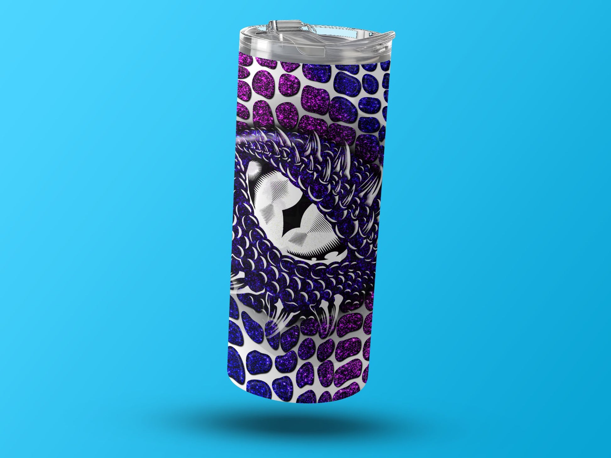 Bold and Vibrant Dragon Eye Tumbler Design product type
