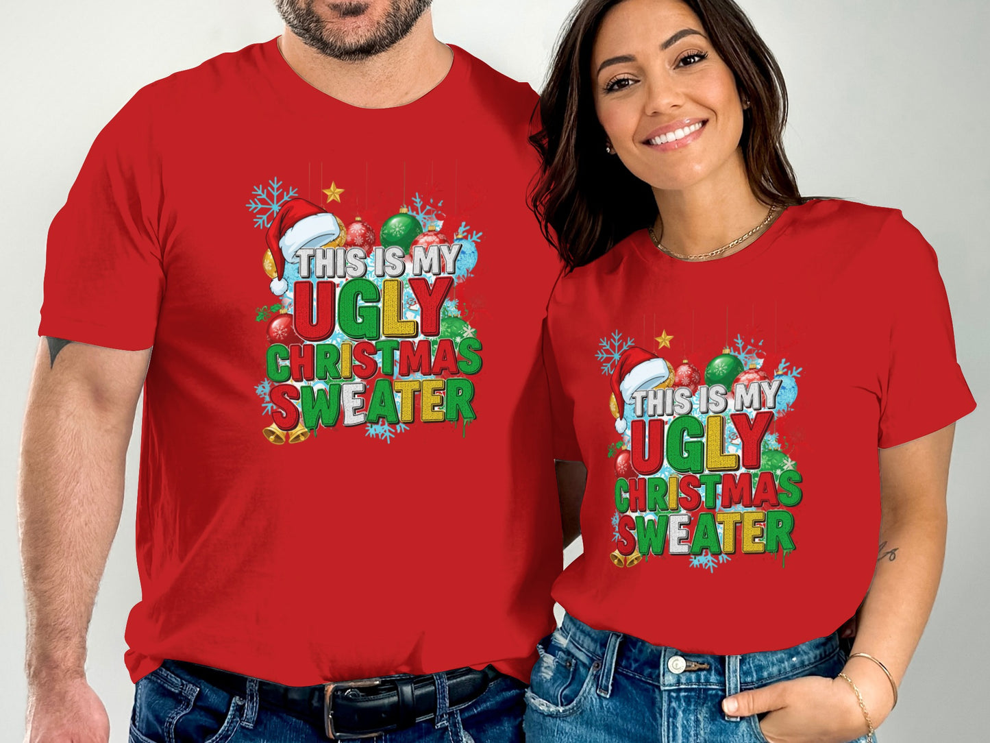 This Is My Ugly Christmas Sweater Festive Holiday Shirt