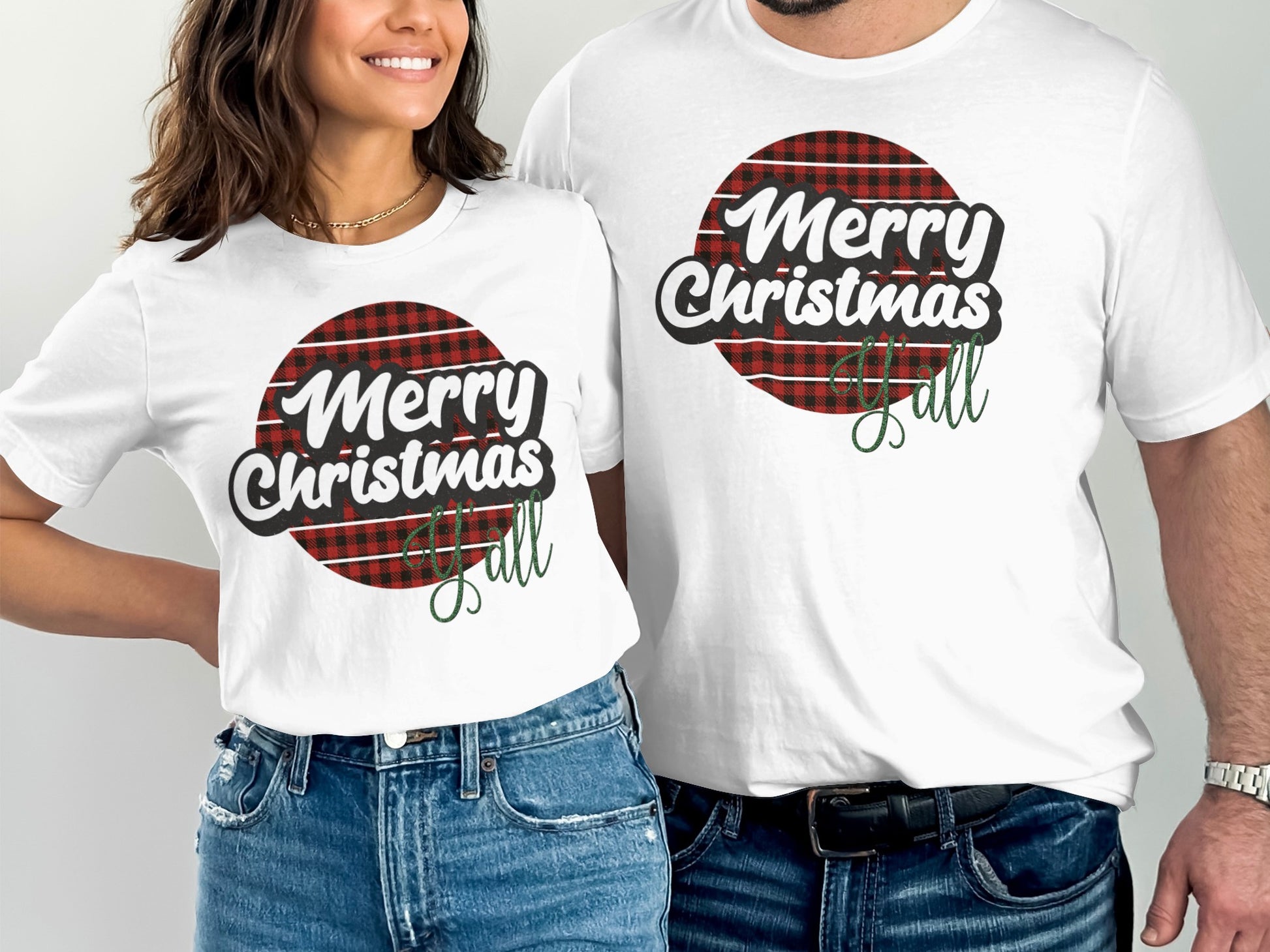 Merry Christmas Y'all Graphic Holiday T-Shirt