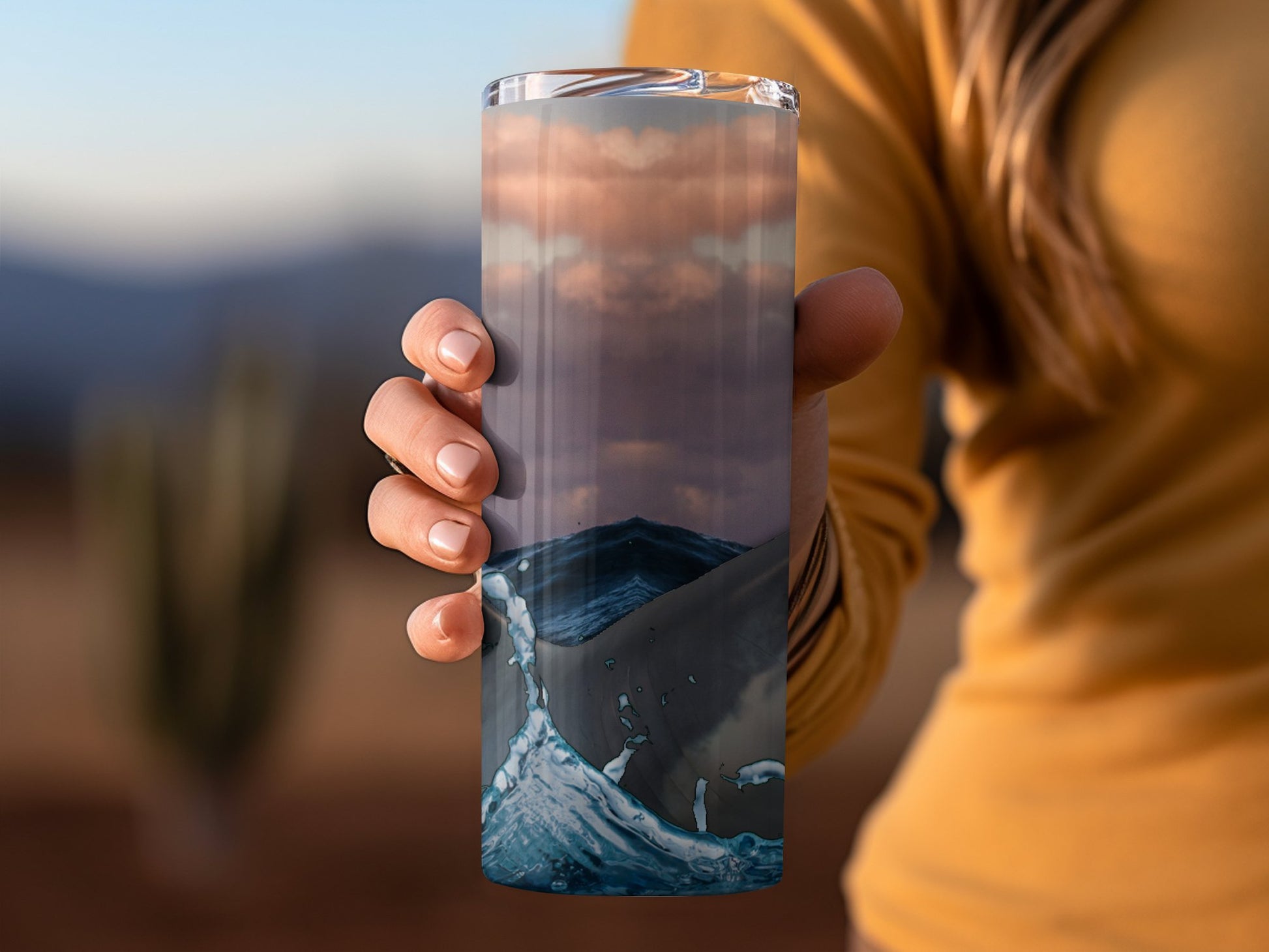 Scenic Mountain Wave Design Insulated Tumbler product