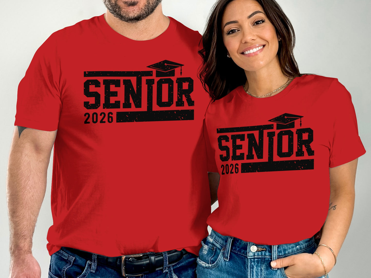 Senior 2026 Graphic Printed Red T-Shirt product type
