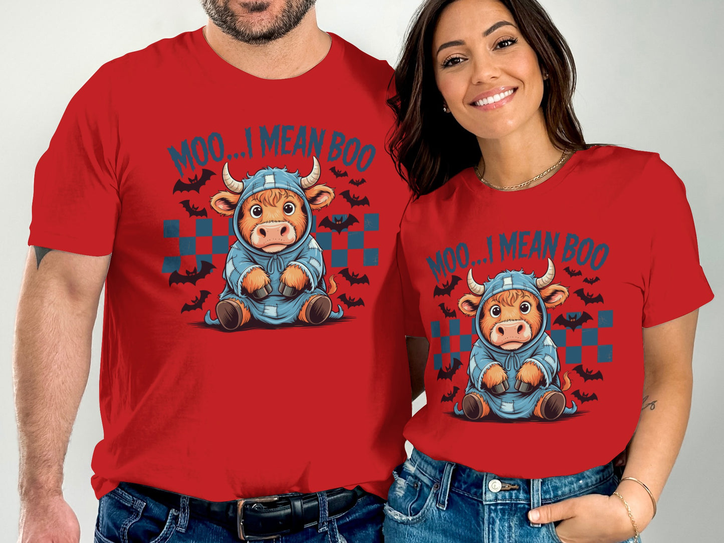 Moo I Mean Boo Funny Halloween Themed T-Shirt Product